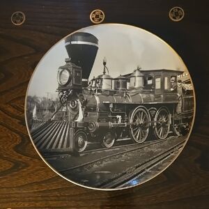 Vintage Train Decorative Plate
